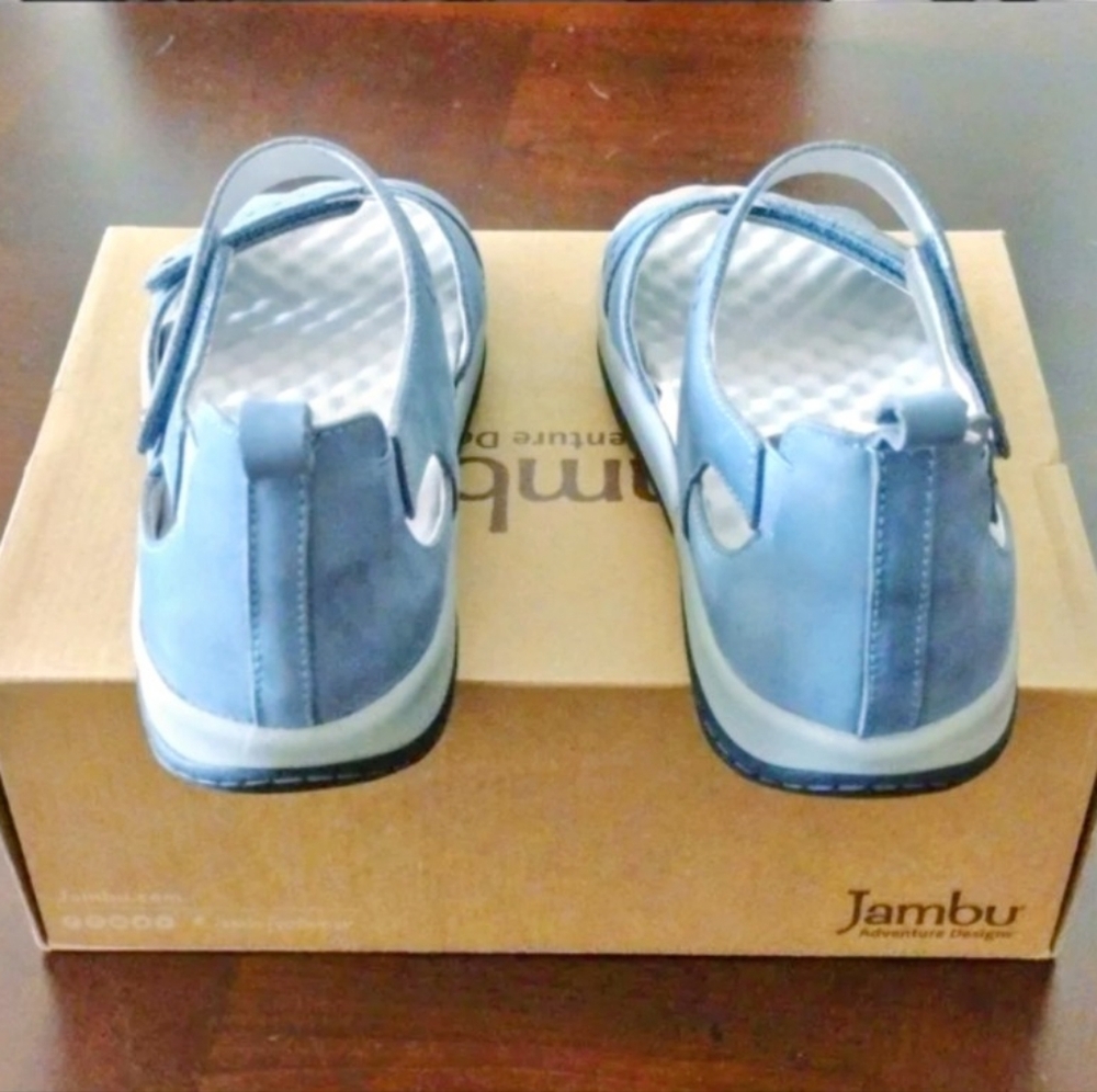 Jambu Sedona sandals in light blue, size 8M NIB - Picture 3 of 6